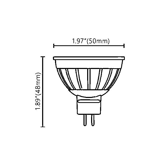 7W Standard LED MR16